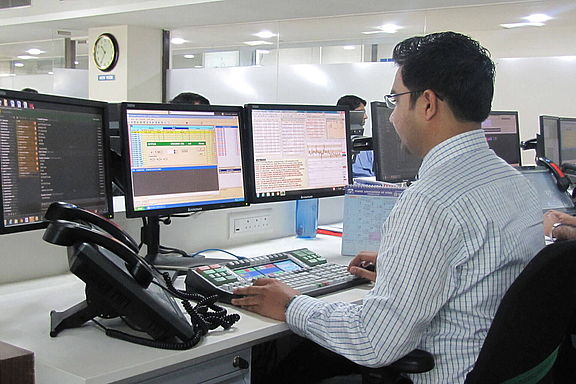 Canara Bank dealing room in Mumbai